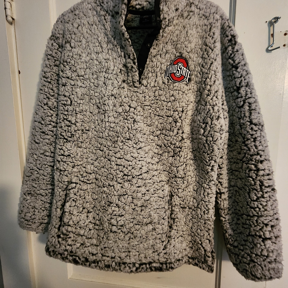 Scarlett Gray Sherpa Pullover